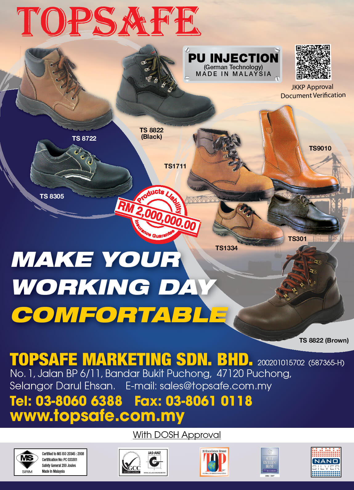 Topsafe Marketing Sdn Bhd_Safety Equipment & Clothing